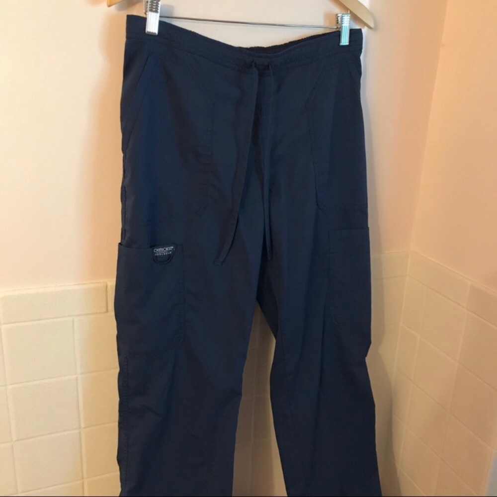 Navy blue scrub pants